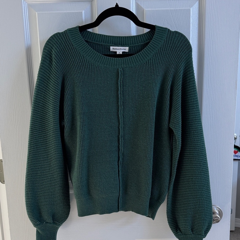 Newbury Kustom Green Crew Neck Sweater